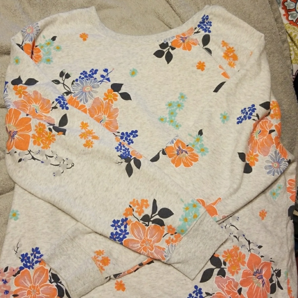 old navy wide neck oversized sweatshirt